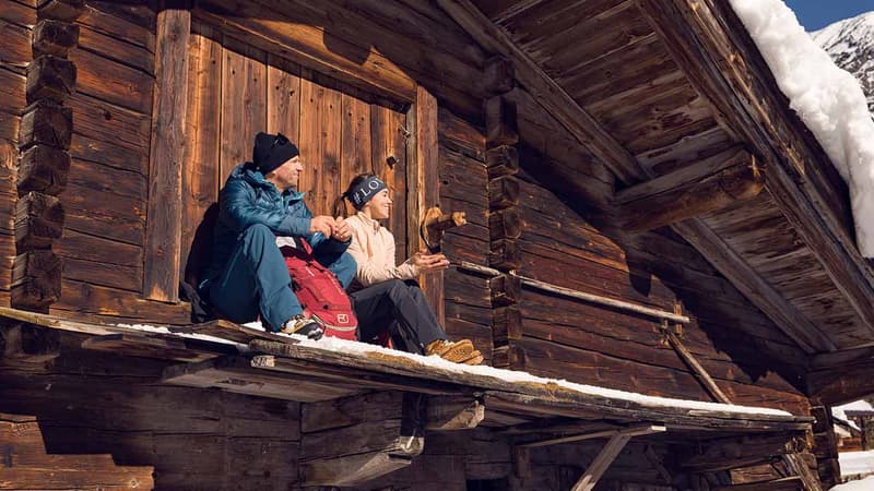 Pause auf der Hütte