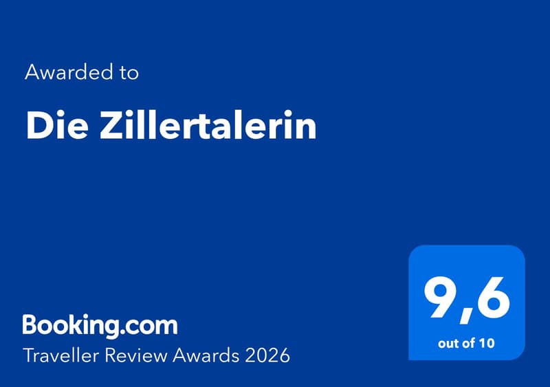 Booking.com Traveller Review Award 2026: 9,6